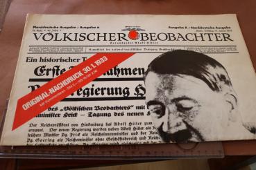 Zeitung Original-Nachdruck - Völkischer Beobachter Norddeutsche Ausgabe 31.01.1933